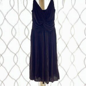 Intricately Ruched Dress w/Adjustable Straps